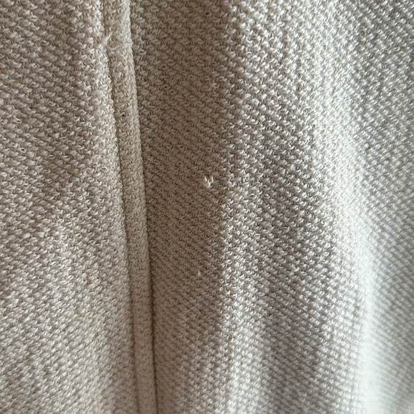 Ann Taylor Cream Jacket with Black Trim Size L - Picture 3 of 5